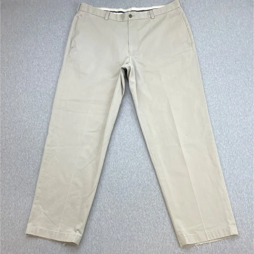 Brooks Brothers Pants Mens 38 x‎ 32 Beige 100% Cotton Chino Hudson